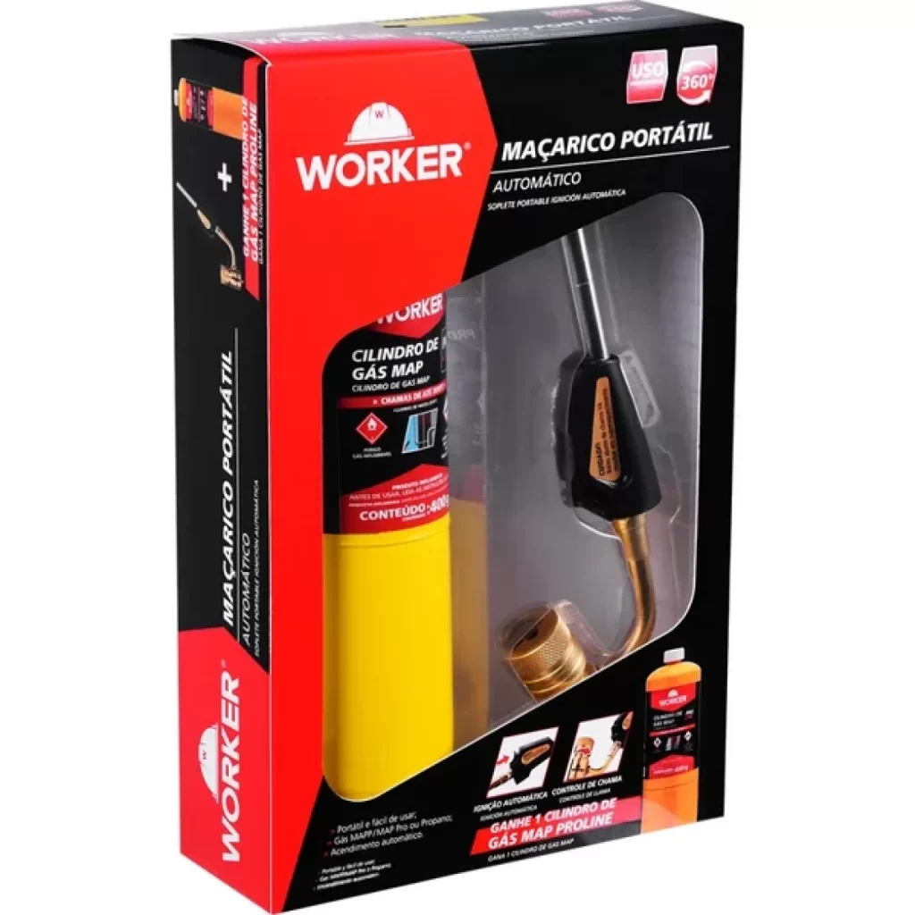 Kit Cilindro Gas Macarico - Worker