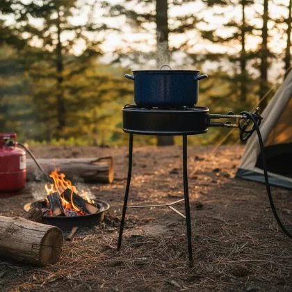 Fogareiro Tripe 12 Caulins  Preto