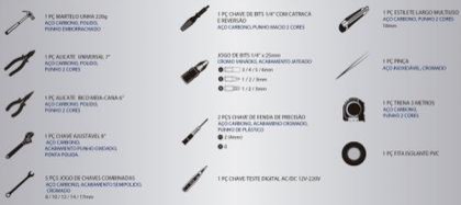 Jogo Ferramentas 27pcs Cx Plast - 2705150 - Pedido 2021-2399