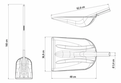 Pa Plastica C/cabo 120cm Tramontina